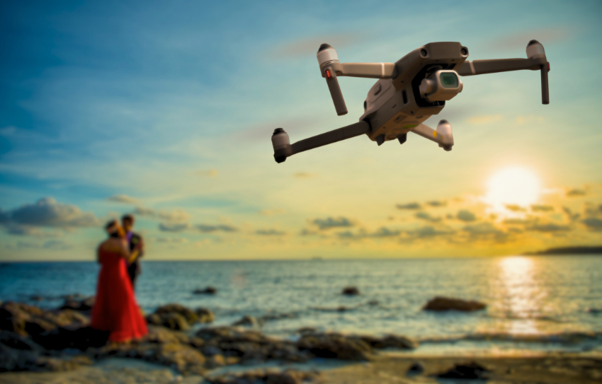 wedding drone photography